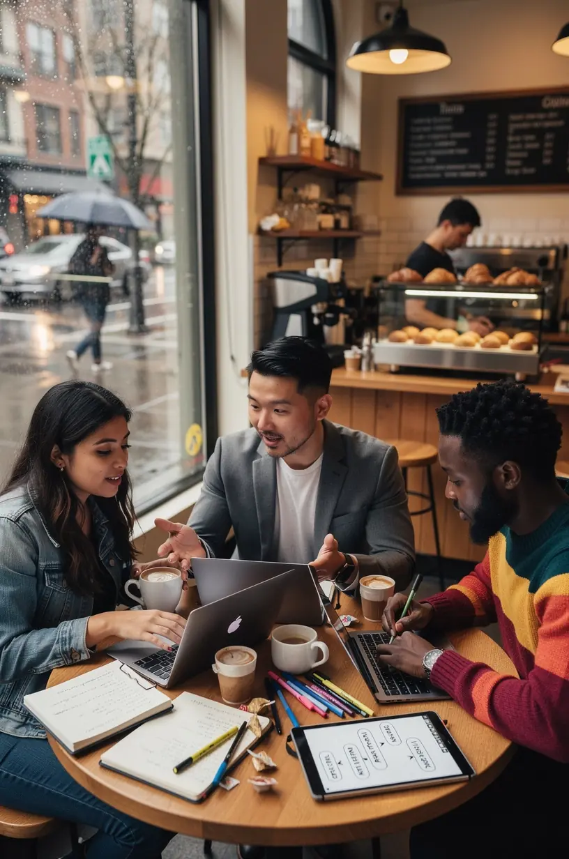 Strategic planning session for keyword-driven content strategy